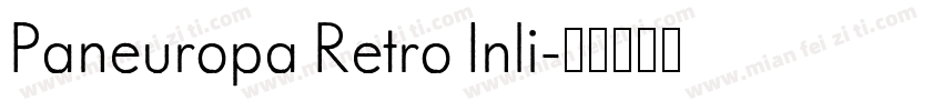Paneuropa Retro Inli字体转换